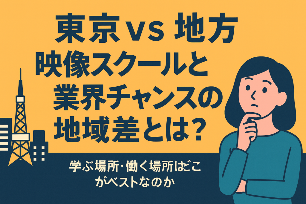東京vs地方：映像スクールと業界チャンスの地域差とは？
